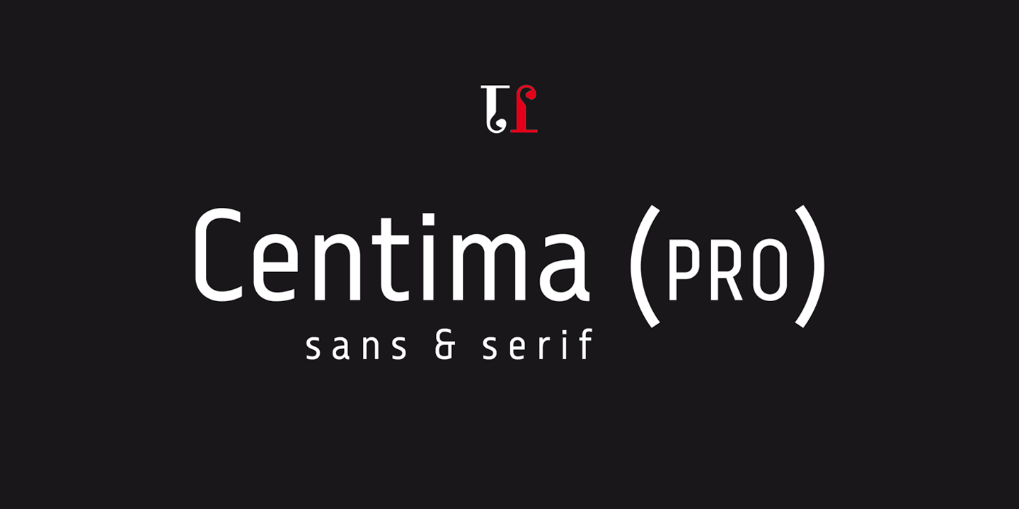 Centima Pro Sans Bold Font preview